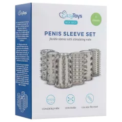 Easytoys dzimumlocekļa uzmavu komplekts pelēks 6 gab