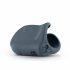 Boners - uzlādējams, vibrējošs atvērtais masturbators (pelēks)