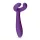 Easytoys pāra vibrators uzlādējams ūdensizturīgs violets