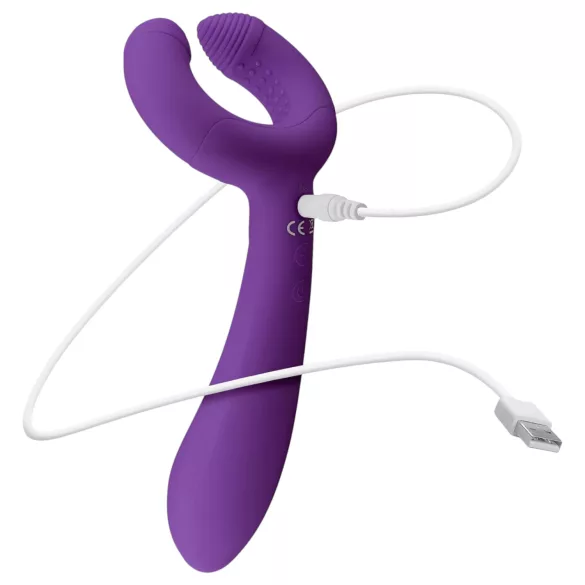 Easytoys pāra vibrators uzlādējams ūdensizturīgs violets
