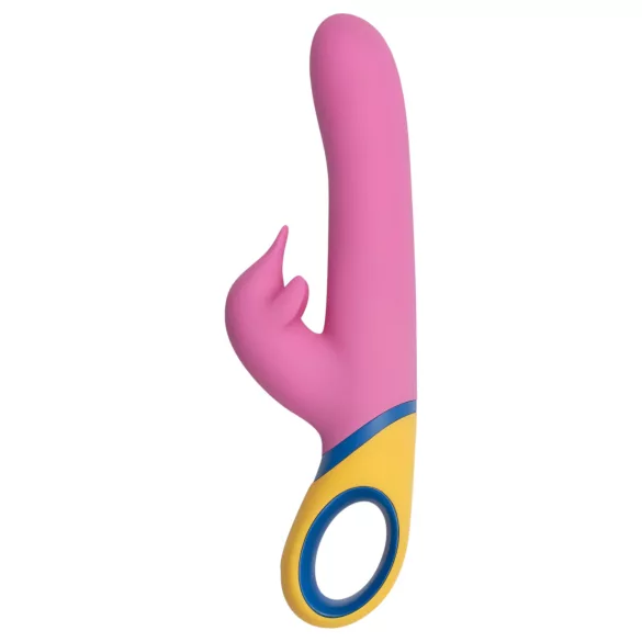 PMV20 rotējošs vibrators ar klitora stimulatoru rozā