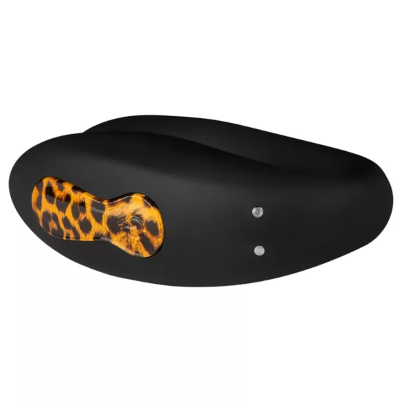 Panthra Zuna - uzlādējams, ūdensizturīgs pāru vibrators (leoparda melns)