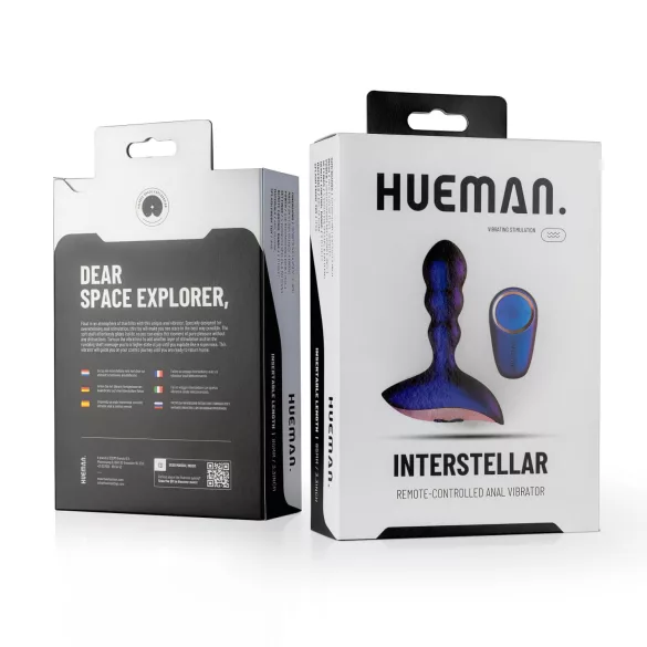 Hueman Interstellar - viļņots anālais vibrators (violets)