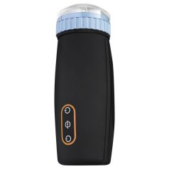   CRUIZR CM05 - uzlādes lökő-sūcēj masturbators (melns-zils)