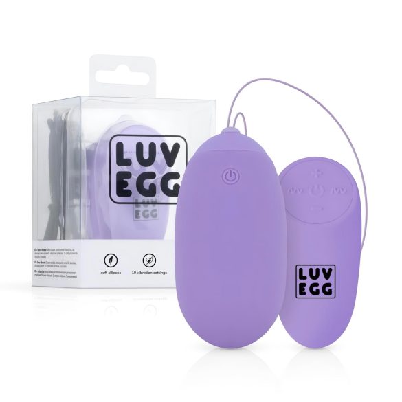 LUV EGG XL - akumulatora, tālvadības vibrējoša ola (violeta)