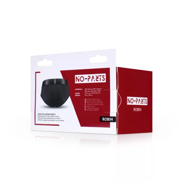 No-Parts Robin - strap-on apakšveļa melna L