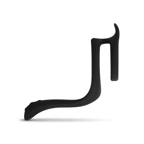 Easytoys erekcijas gredzens dzimumloceklim un sēkliniekiem elastīgs melns