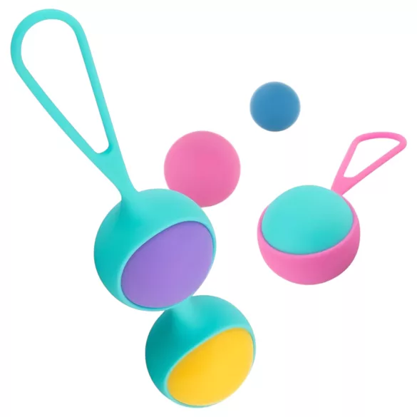 PMV20 Vita - kegel bumbiņu komplekts maināms, krāsains
