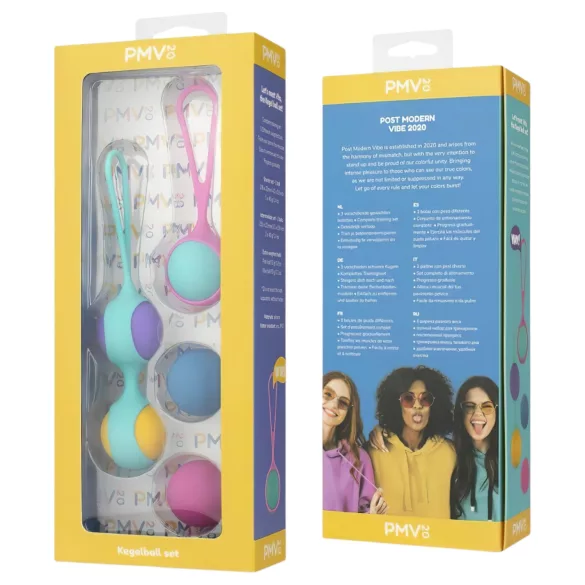 PMV20 Vita - kegel bumbiņu komplekts maināms, krāsains