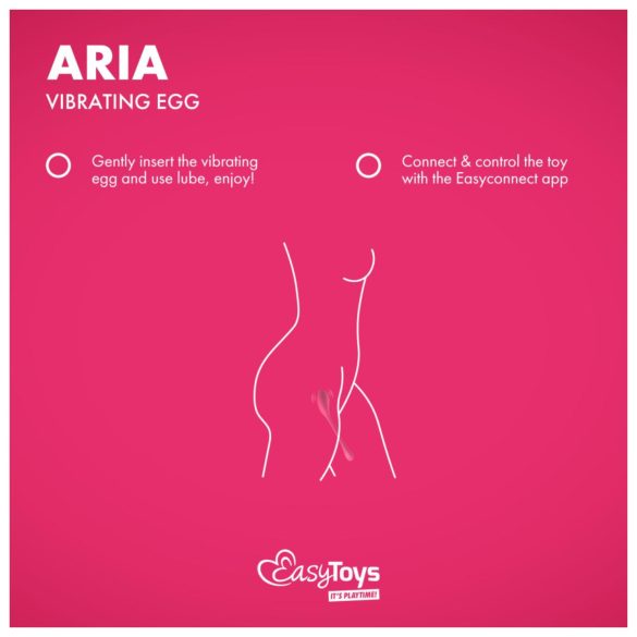 EasyConnect - vibrējošā olīte ar bluetooth, rozā
