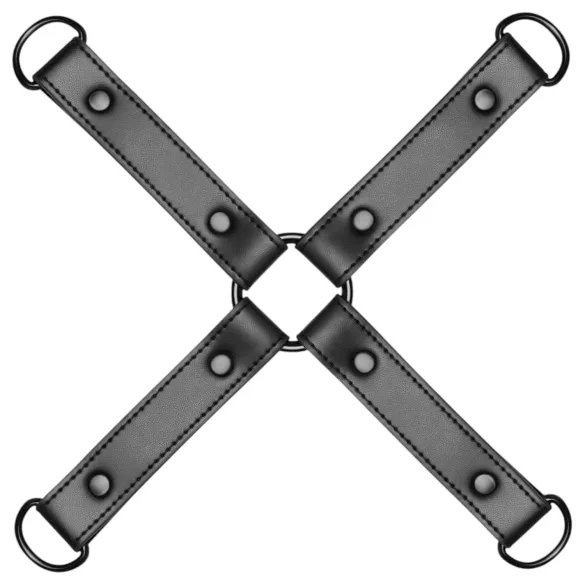 Bedroom Fantasies - roku un kāju krusts BDSM aksesuārs melns