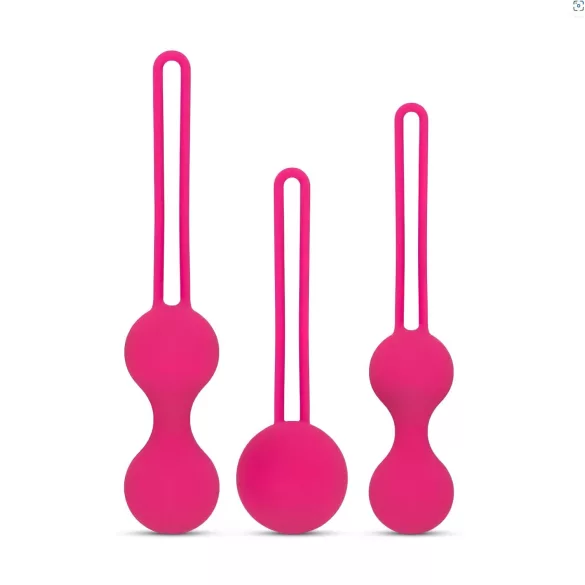 Easytoys geišas bumbiņu komplekts 3 gab rozā