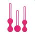 Easytoys Mīlestības bumbiņas - 3 gabalu komplekts (rozā)