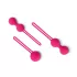 Easytoys geišas bumbiņu komplekts 3 gab rozā