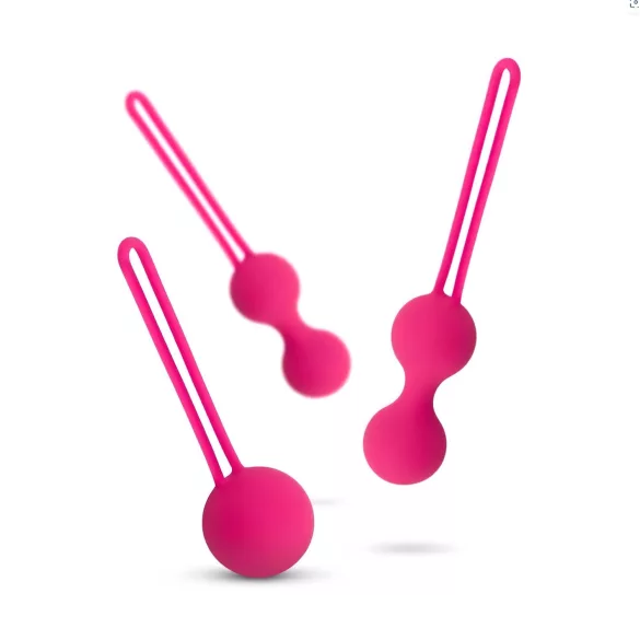 Easytoys geišas bumbiņu komplekts 3 gab rozā