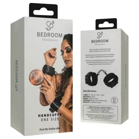 Bedroom Fantasies - roku dzelži ar ķēdi melni