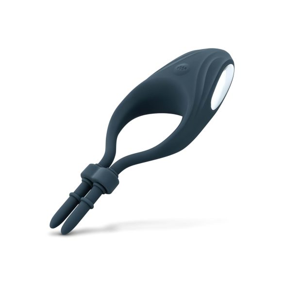 Boners - vibrējošs regulējams erekcijas gredzens zils