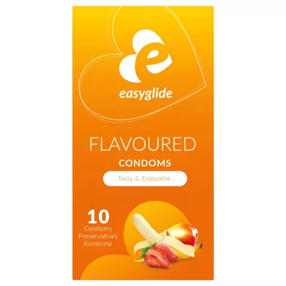 EasyGlide prezervatīvi ar augļu garšu 10 gab