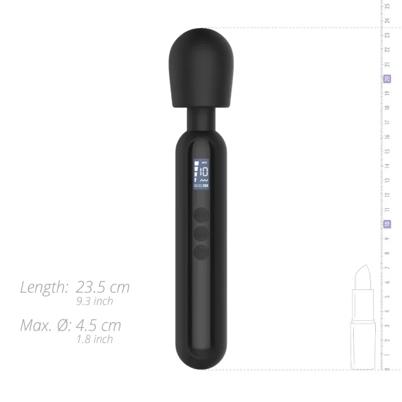 BLAQ - digitālais masāžas vibrators melns