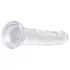 EasyToys - želejas dildo 18cm caurspīdīgs