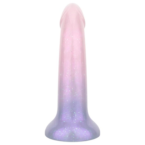 EasyToys Mermaid - dildo ar spīdumiem 19cm rozā