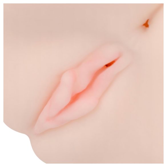 FWB - Ellen Rogers masturbators ar vibrāciju, dabīgs krāsa