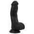 Easytoys - reālistisks dildo ar sēkliniekiem 12 cm melns