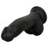 Easytoys - reālistisks dildo ar sēkliniekiem 12 cm melns