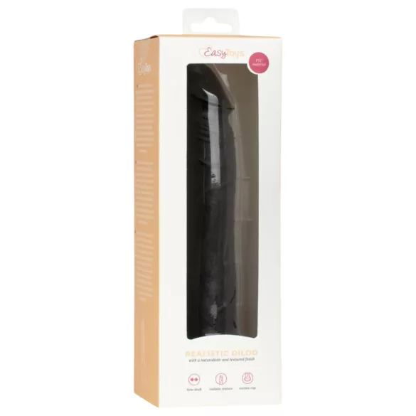 EasyToys - reālistisks dildo - 17,5 cm (melns)