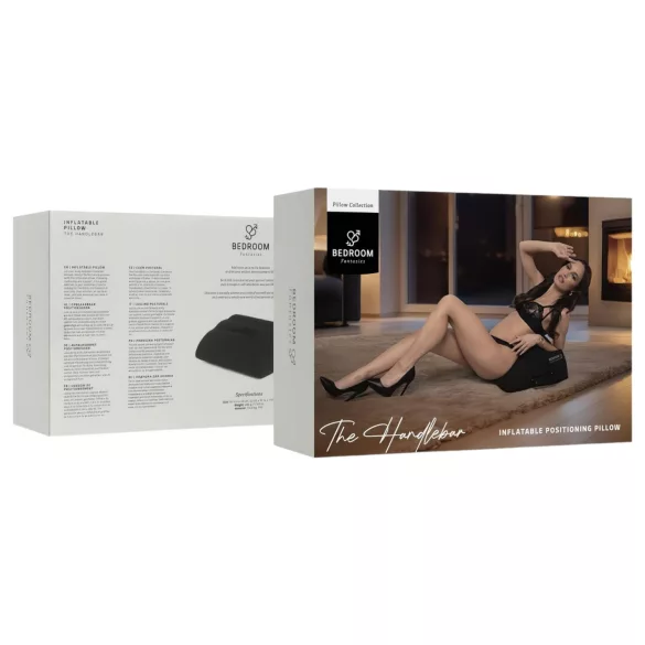 Bedroom Fantasies - piepūšams seksa spilvens ar rokturiem melns