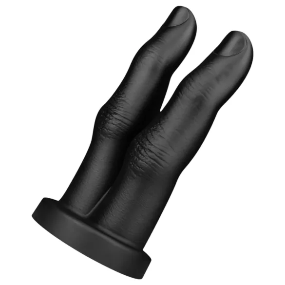 BUTTR Victory - dubultais anālais dildo, melns