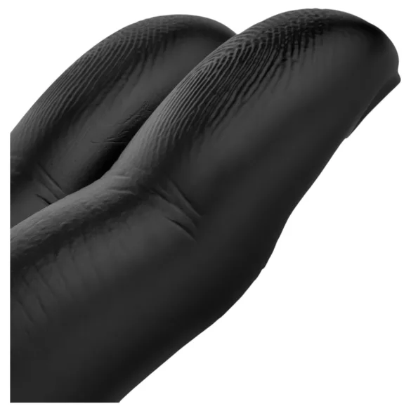 BUTTR Victory - dubultais anālais dildo, melns