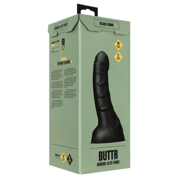 BUTTR Black Hawk - anālais dildo realistisks melns