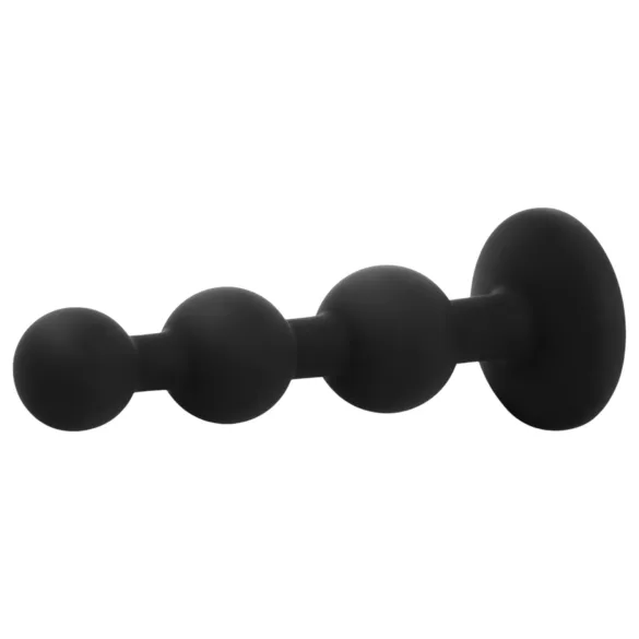 EasyToys - anālais aizbāznis ar lodītēm melns