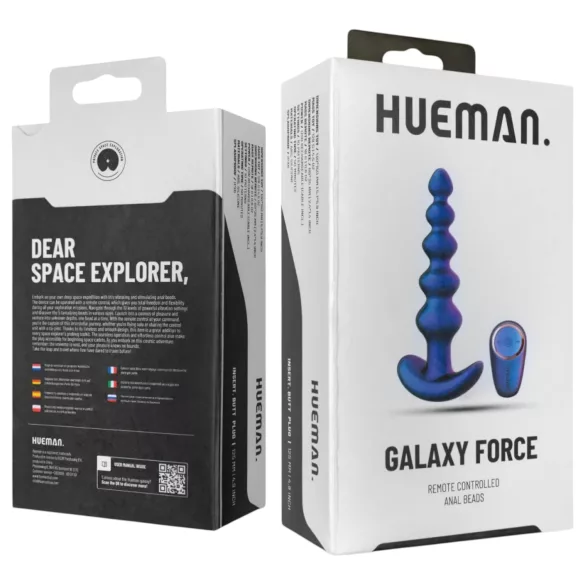 Hueman Galaxy Force - radiovadāms anālais vibrators (violets)