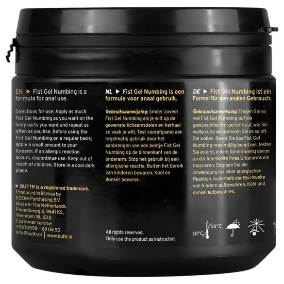 BUTTR - anestezējošs fisting gels (500ml)