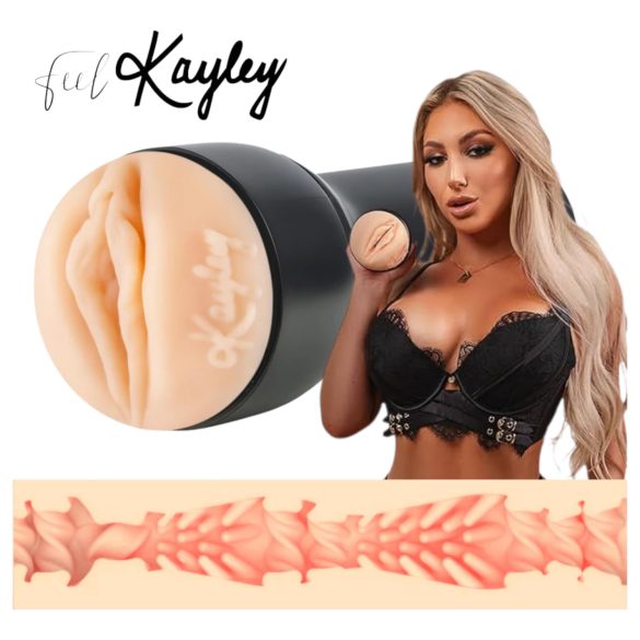 Kiiroo Kayley Gunner - mākslīgā vagīna - PowerBlow saderīga (dabiska)