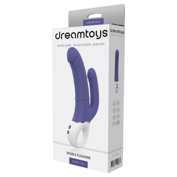 Dreamtoys Essentials - dubultais vibrators (violets)
