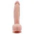 Mr. Dixx dildo ar piesūcekni un sēkliniekiem, dabisks, 19,5 cm