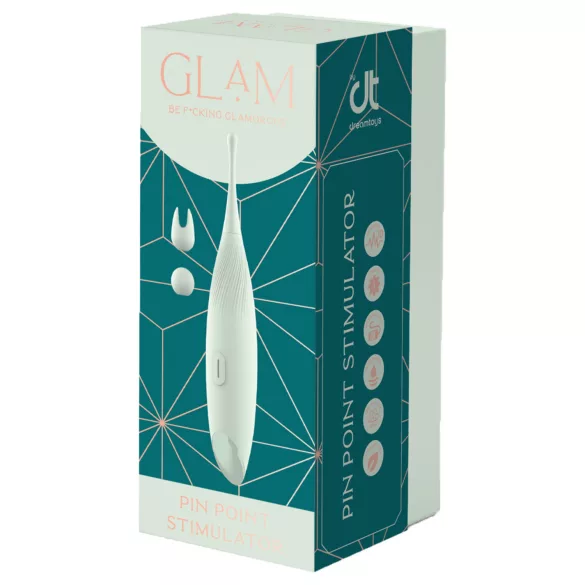 Glam - punktveida klitora vibrators (zaļš)