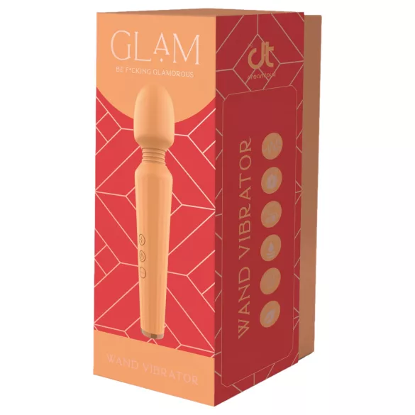 Glam - bezvadu masāžas vibrators oranžs