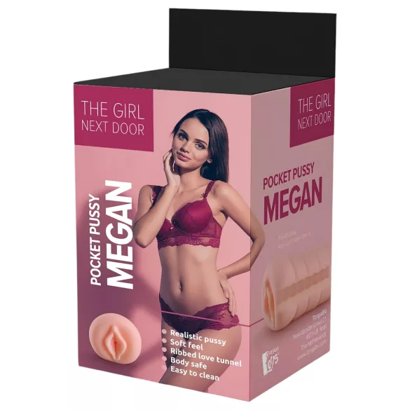 The Girl Next Door Megan - reālistiska masturbators vagīna dabīga krāsa