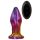Glamour Glass - konisks, radio vadības stikla anālais vibrators (daudzkrāsains)