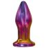 Glamour Glass - konisks, radio vadības stikla anālais vibrators (daudzkrāsains)