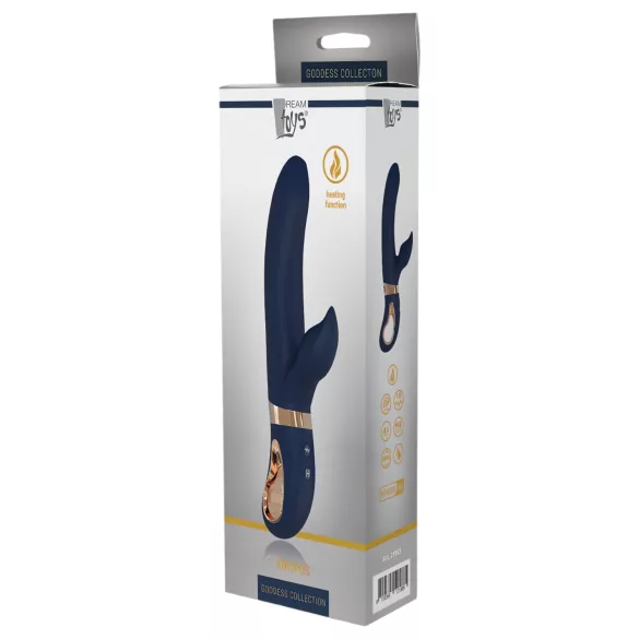 Dream Toys Atropos - uzlādējams sildošs vibrators zilā krāsā
