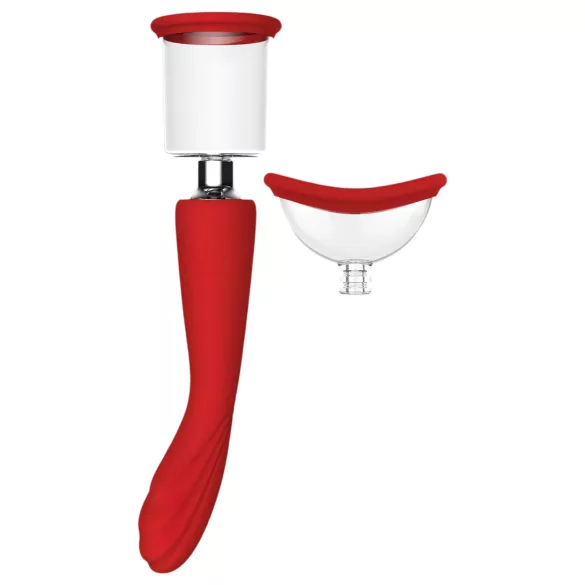 Red Revolution Georgia - G-punkta vibrators un vagīnas pumpis sarkans