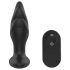 Tumšās Kvēles Angelina - anālais vibrators (melns)