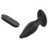 Tumšās Kvēles Angelina - anālais vibrators (melns)