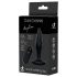 Tumšās Kvēles Angelina - anālais vibrators (melns)