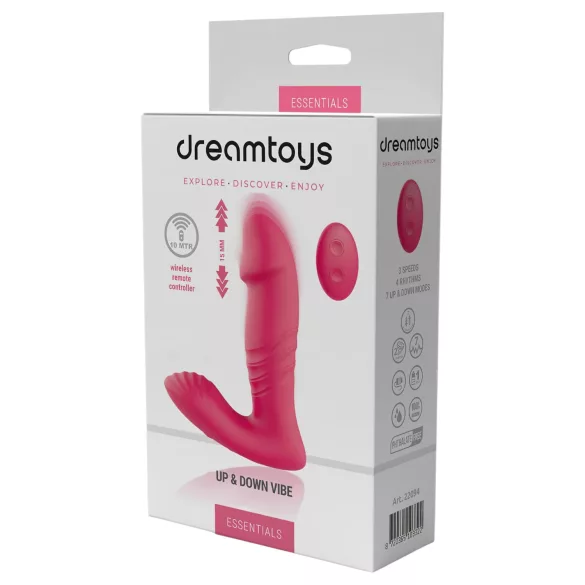 Dreamtoys - valkājams vibrators ar tālvadību rozā